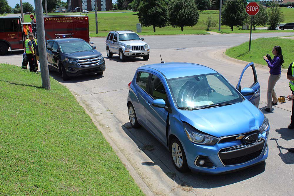 One injured in an Ark City accident